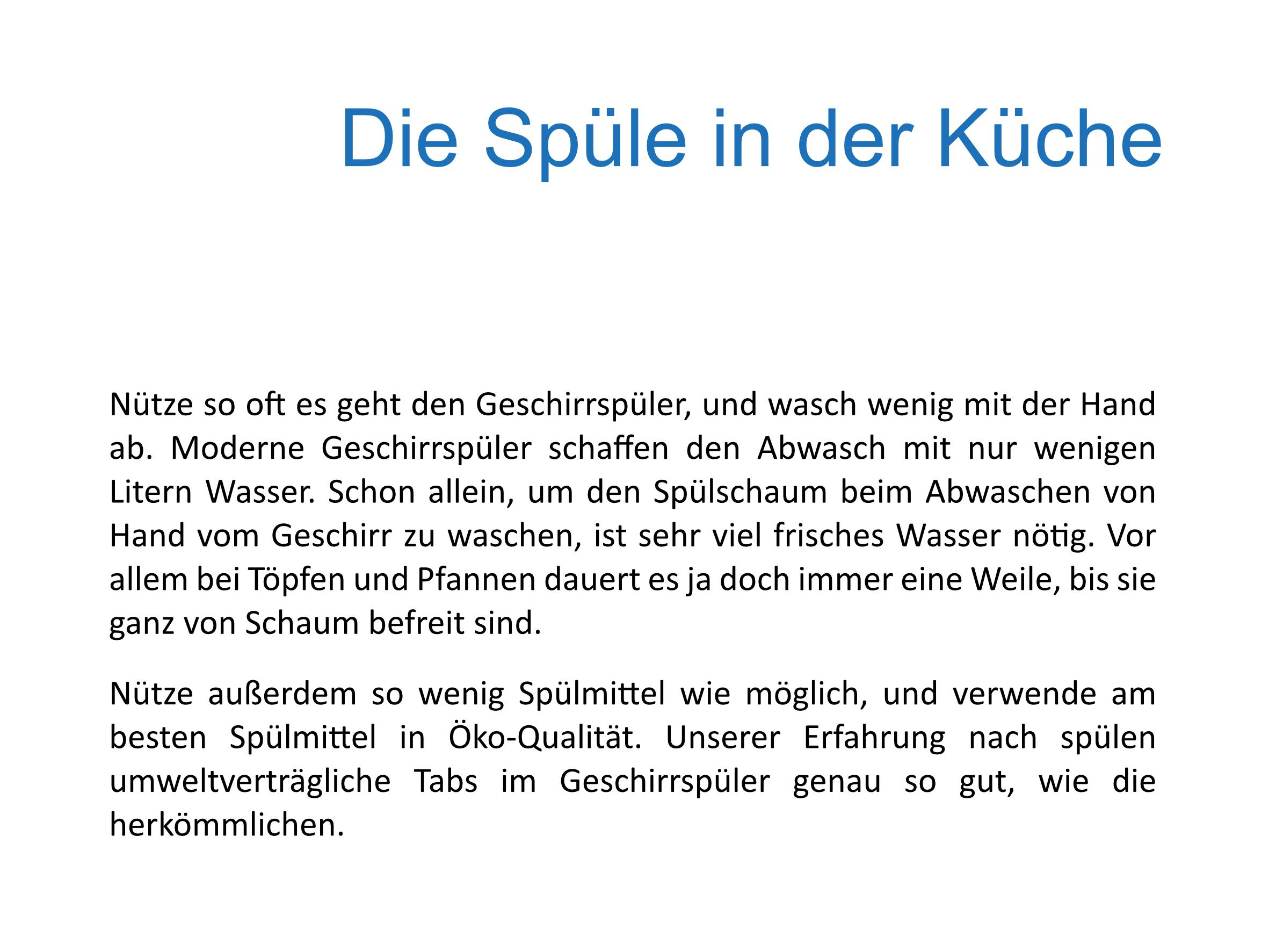 Gründe für den Geschirrspüler