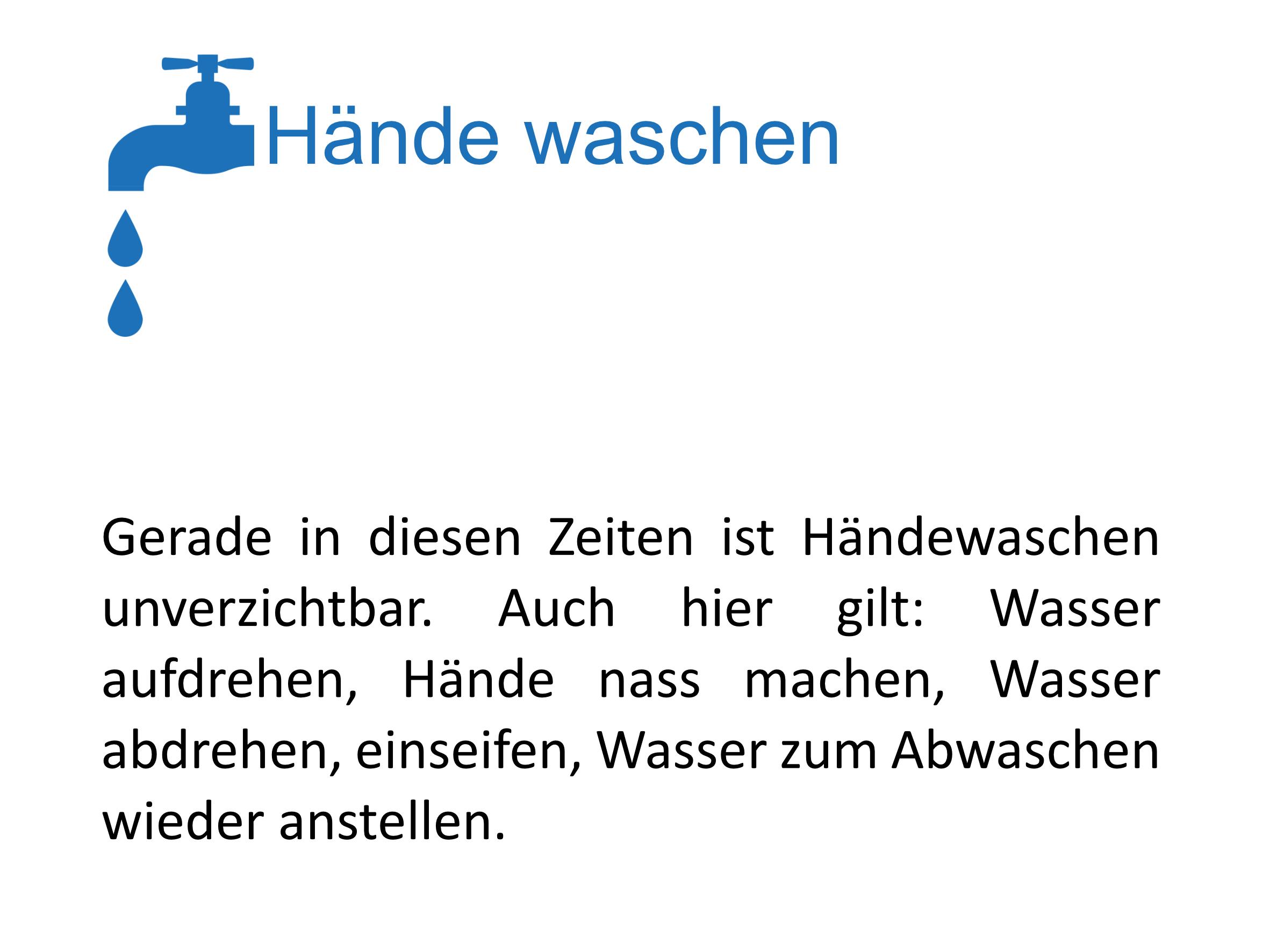 Hände waschen - gewusst wie