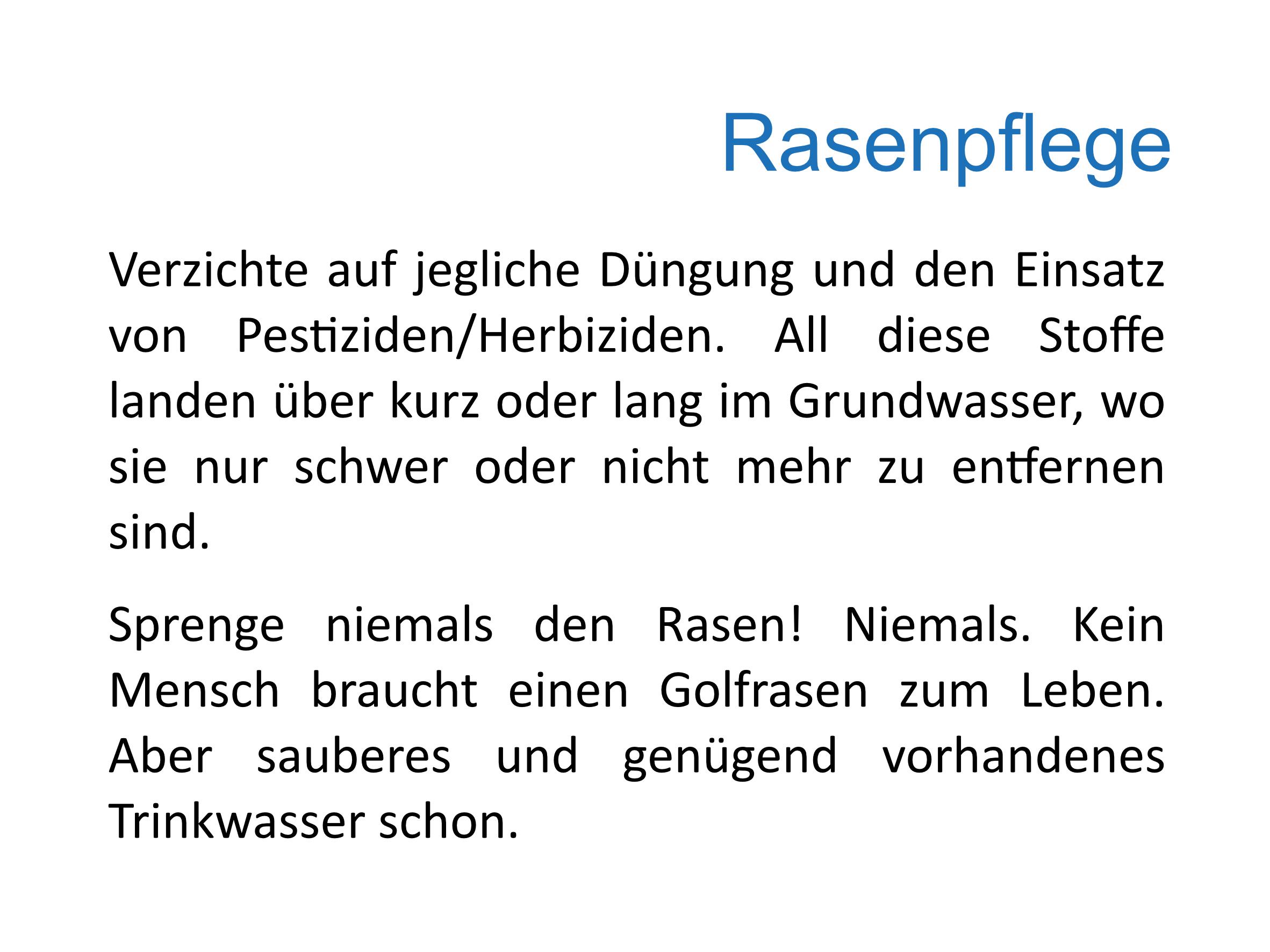 Düngen - nur wenn's sein muss