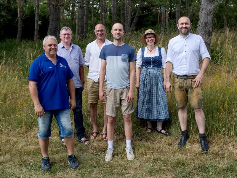 Herr Philipp Maier von Ecozept freute sich, dass auch Landwirte der freiwilligen Kooperation am Stand vorbei schauten.