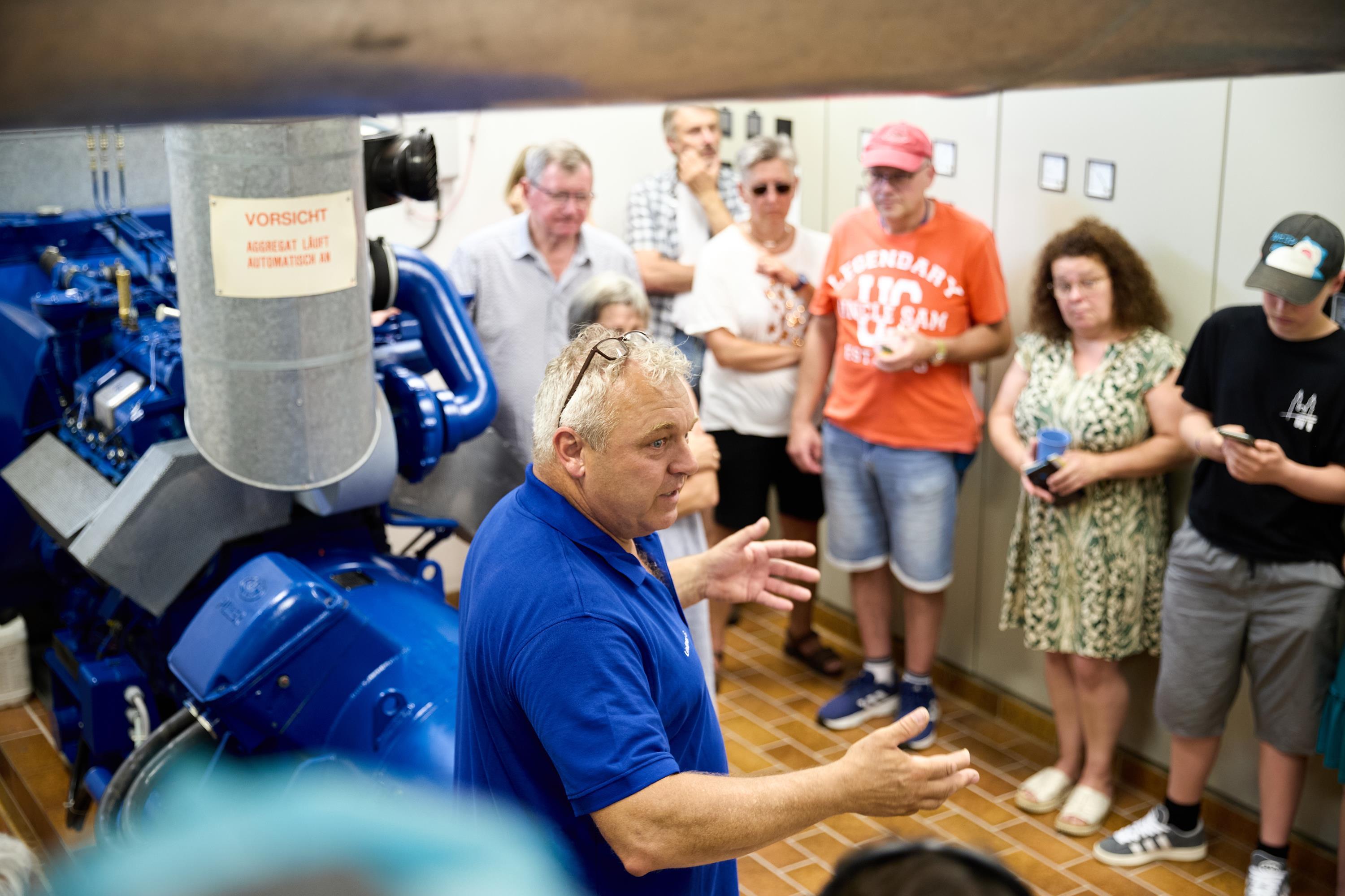 Wassermeister Georg Lindner im Wasserhaus