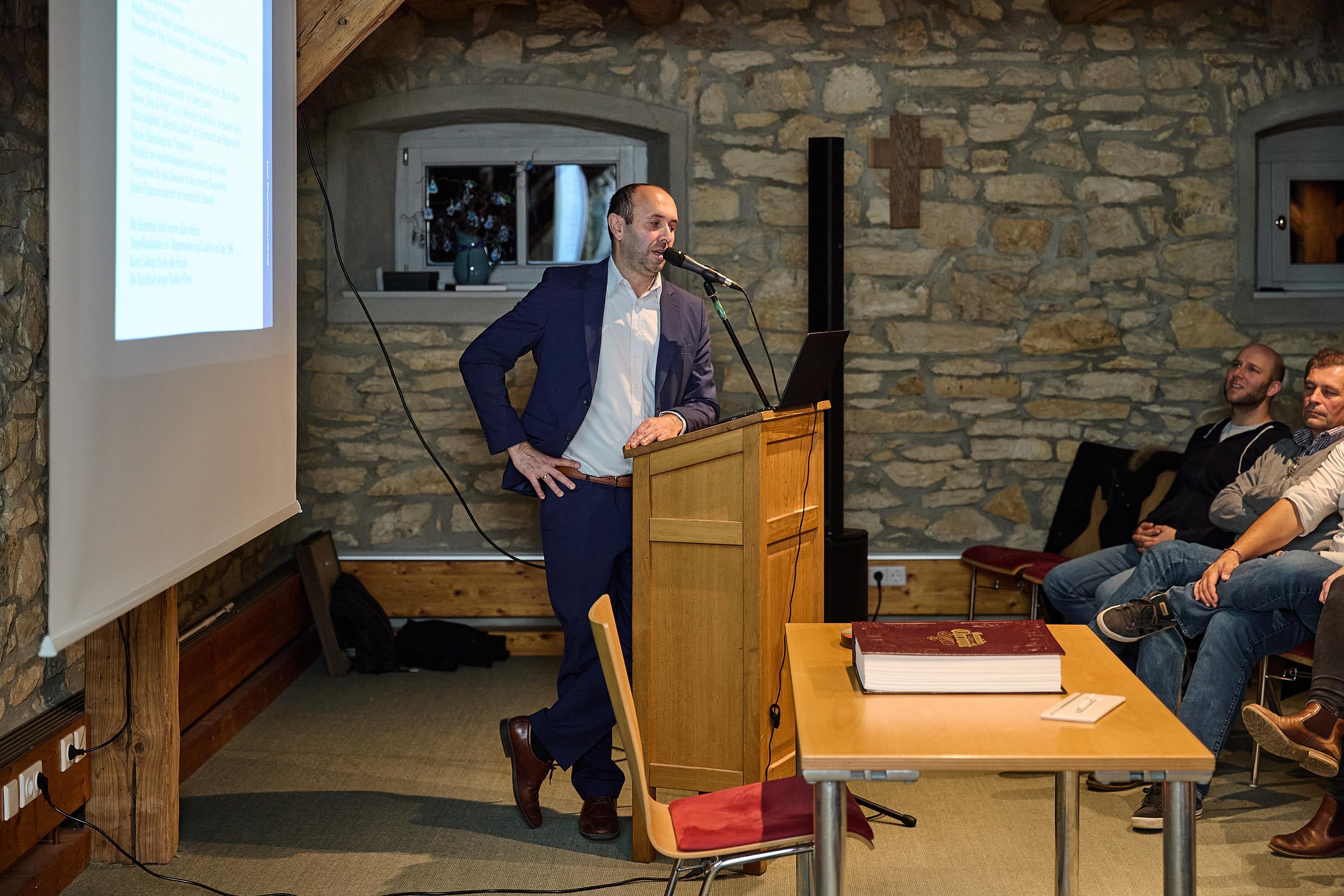 Verbandsvorsitzender Jürgen Nadler bei der Ansprache